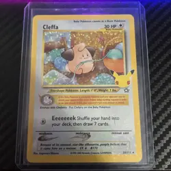 HOLO Cleffa 20/111 - NM / M - Pokemon 25th Celebrations Secret Rare Classic Card - Image 1