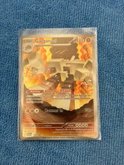 English Pokemon Garganacl 147/132 Mega Evolution Holo IR Illustration Rare - Image 1