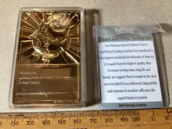 Pokemon 1999 Vintage 24K Gold Plated Togepi Card Burger King Limited Edition - Image 3