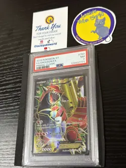 2015 POKEMON XY PRIMAL CLASH #150 FULL ART/GROUDON EX PSA 7 - Image 3
