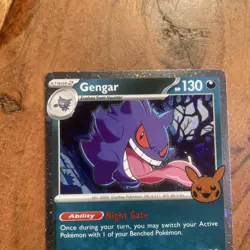 Pokemon TCG Gengar Cosmos Trick or Trade 2024 136/197 NM - Image 3