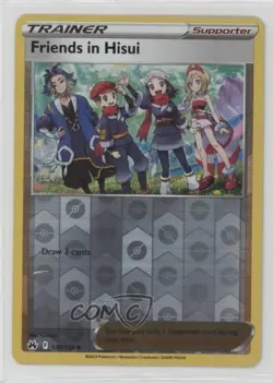 Friends in Hisui Reverse Foil Pokemon Sword & Shield Crown Zenith #130 - Image 1