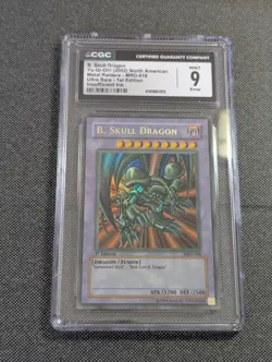 Yu-Gi-Oh! B. Skull Dragon MRD-018 1st Edition Metal Raiders CGC 9 Faded - Image 1