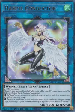 Yugioh! LP Harpie Conductor - LART-EN026 - Ultra Rare - Limited Edition Lightly - Image 1