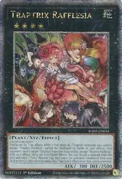 Yugioh! Traptrix Rafflesia - RA02-EN034 - Quarter Century Secret Rare - 1st Edit - Image 1