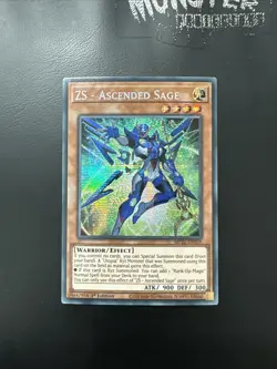 YUGIOH ZS - ASCENDED SAGE SECRET RARE MP22-EN059 1ST EDITION - Image 1