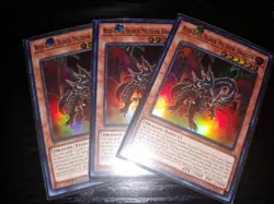 YUGIOH! Red-Eyes Black Meteor Dragon DUNE-EN095 1st Ed NM SUPER RARE PLAY SET - Image 1