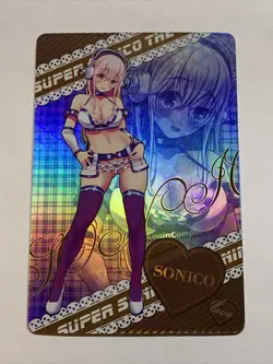 Super Sonico Idol Racer Sexy ACG Waifu Card Girl Holo Anime Art Rare Cute Hot - Image 1