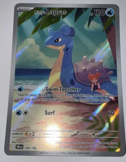 Misty's Lapras 194/182 Sv10: Destined Rivals Holo Pack Fresh Pokemon - Image 1