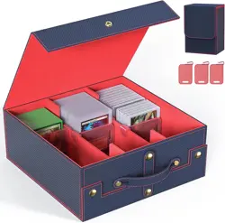 Card Deck Box for MTG with Small Case, 1800+ Commander Trading Card Storage Box - Image 1