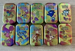 *EMPTY* Pokemon 151 Mini Tin Complete Set - Including Art Cards & Coins NO PACKS - Image 2