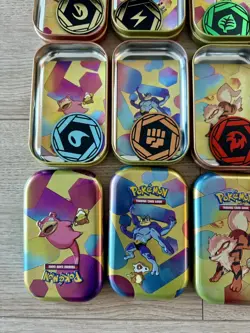 *EMPTY* Pokemon 151 Mini Tin Complete Set - Including Art Cards & Coins NO PACKS - Image 5