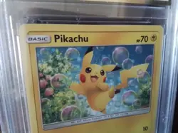 2019 Pokemon Cards promo Holo 19/68 pikachu gx graded ex v card sr art b2 - Image 2