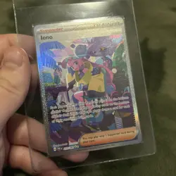 Pokemon Paldean Fates Iono Trainer Card 237/091 Raw Single Card Sir - Image 3