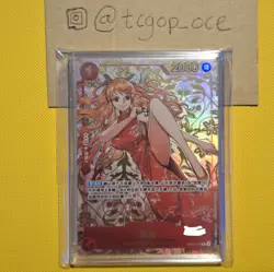 Chinese 1st Anniversary Red Serial Nami OP01-016 Authenticated One Piece Card - Image 1