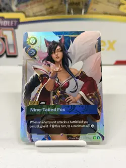 Foil Riftbound Ahri card English Version 255/298 league of legends Near Mint! - Image 1