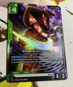 Gundam Card Game Char's Gelgoog Newtype Rising GD01-023 LR - Image 1