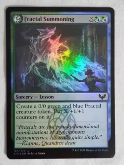 Fractal Summoning 187 Strixhaven: School of Mages Foil Magic the Gathering - Image 1