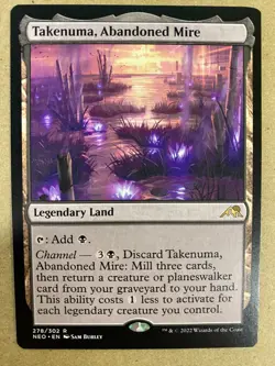 MTG 1x Takenuma, Abandoned Mire 278 Kamigawa: Neon Dynasty Magic Gathering x1 NM - Image 1