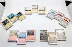 MTG Lot of 500+ Basic Lands - Revised (3rd Ed) 1994 - NM /LP - VTG Cube Mana Set - Image 1
