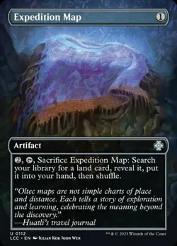 1 x Expedition Map - Borderless - Commander: The Lost Caverns of Ixalan - NM-Min - Image 1
