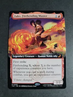 Zuko, Firebending Master (Extended Art) Mythic MTG Avatar Eternal - Image 1