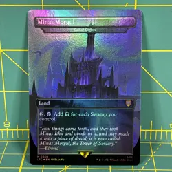 MTG Minas Morgul Cabal Coffers FOIL Borderless Lord of the Rings LOTR Magic NEW - Image 1