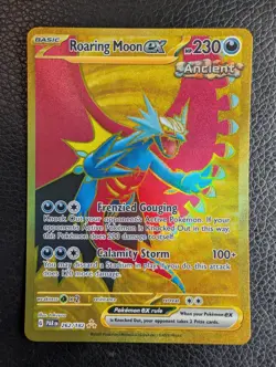 Roaring Moon ex - 262/182 Paradox Rift (Pokemon) Golden Hyper Rare - Image 1