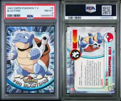 Pokemon PSA 8 Blastoise T.V. #9 Topps - Image 1