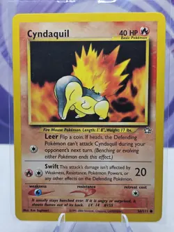 Cyndaquil 56/111 Neo Genesis Regular WOTC Vintage 2000 Pokemon TCG - Image 1