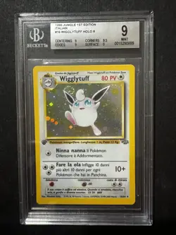 Pokemon Wigglytuff 16/64 Jungle Holo ITA 1 ED BGS 9 - No Charizard Crystal - Image 1