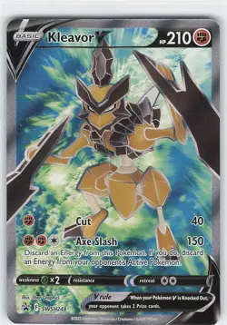 Pokemon Kleavor V SWSH248 Black Star Promo Full Art Holo Sword & Shield Promo - Image 1