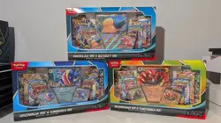 Pokemon TCG Snorlax ex Greninja ex Incineroar ex Special Collection Box Lot Of 3 - Image 1