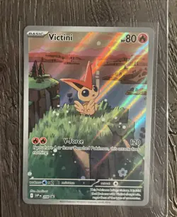 Pokemon Victini SVP 208 Promo Illustration Black Bolt/White Flare Rare - Image 1
