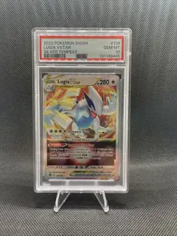 2022 Pokemon Sword & Shield Silver Tempest Lugia VSTAR 139 PSA 10 - Image 1