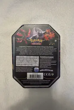 Pokemon TCG - Galarian Moltres Crown Zenith Tin 4 Pack Sword Shield New Sealed - Image 2