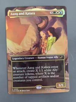 Aang and Katara (Borderless) Avatar: The Last Airbender: Eternal-Legal Foil NM - Image 1