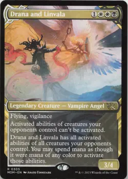 Drana and Linvala (Showcase) R March of the Machine 305 - LP MTG - Image 1