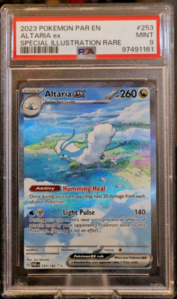 2023 POKEMON PAR EN-PARADOX RIFT SPECIAL ILLUSTRATION RARE #253 ALTARIA EX PSA 9 - Image 1