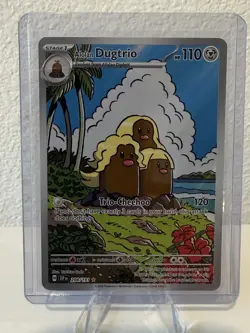 Pokemon TCG Alolan Dugtrio 208/191 Surging Sparks Illustration Rare NM - Image 5