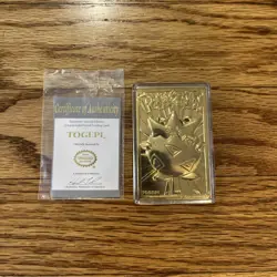 Pokemon Togepi Burger King 23k Gold Plated Trading Card Red 1999 Nintendo - Image 5