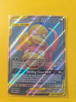 Pokemon TCG Slowpoke Psyduck Tag Team GX Unified Minds Holo Card 217/236 Mint - Image 1