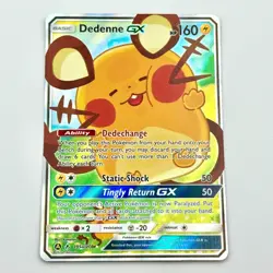 Dedenne GX 195a/214 NM Alternate Art Promo Holo Unbroken Bonds Pokemon TCG - Image 1