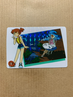 Misty - Vending Machine Prism Card - Holo Pokemon Sticker - NM - Image 1