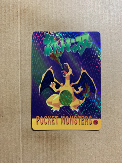 Charizard - Vending Machine Prism Card - Holo Pokemon Sticker - NM - Image 1