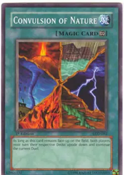 Yugioh! LP Convulsion of Nature - LOD-084 - Common - 1st Edition Lightly Played, - Image 1