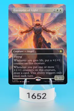 MTG Exemplar of Light (Borderless) Foundations Foil #297 - Image 1