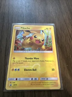 Pikachu - SM76 - Pokemon Sun & Moon Promo - Holo Foil Near Mint - Image 1