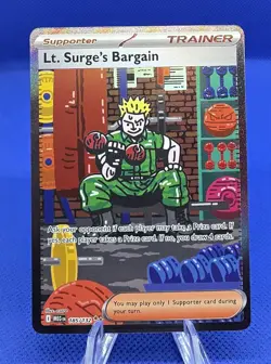 Lt. Surge's Bargain 185/132 Me01: Mega Evolution Holo Pokemon TCG - Image 1