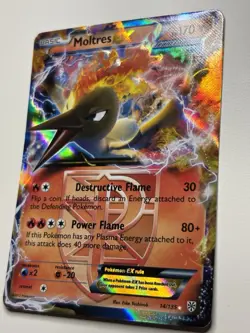 Pokemon TCG Plasma Storm Moltres EX #14 LP - Image 3
